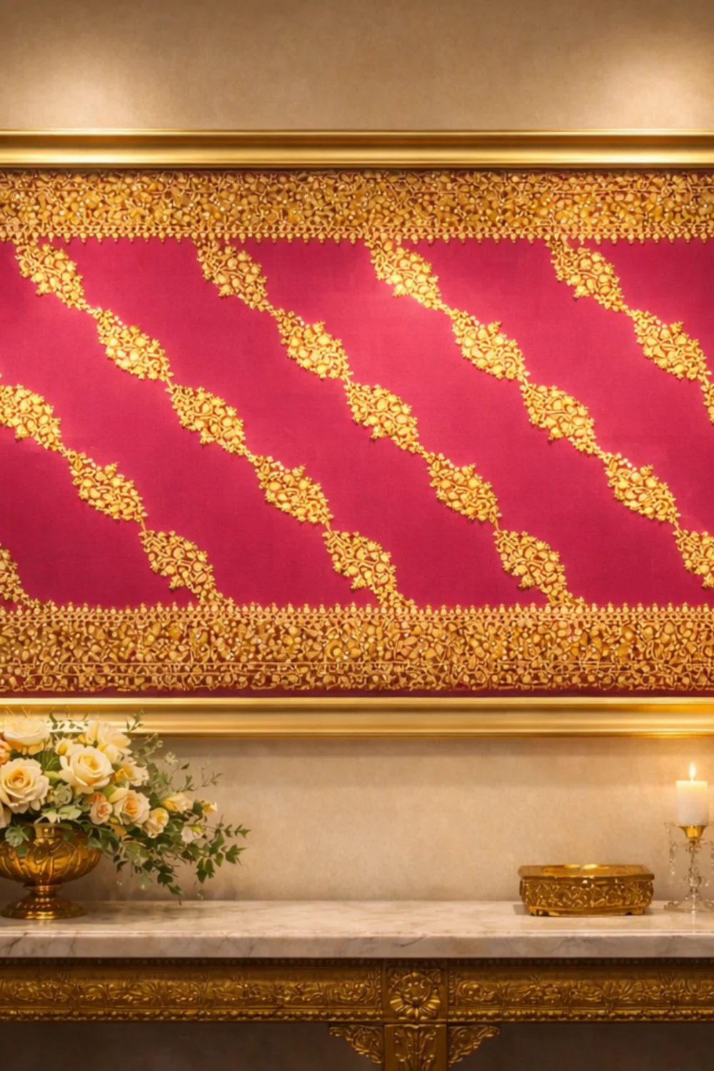 Jewel Carpet – Hand Embroidered Wall Art