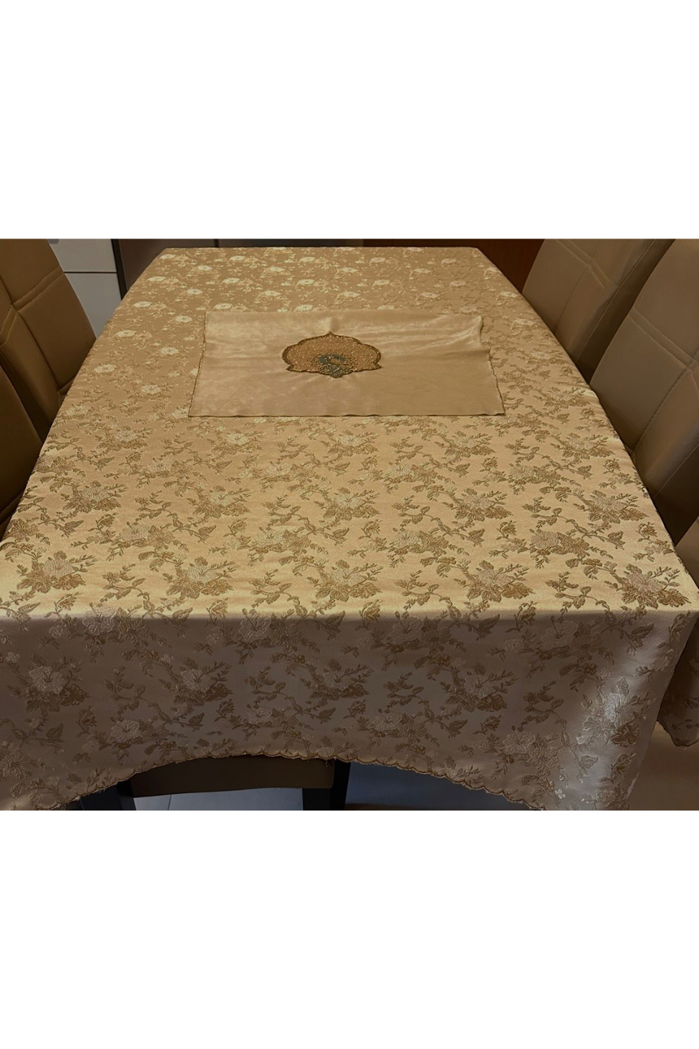 Heavy Satin Jacquard Table Linen Set