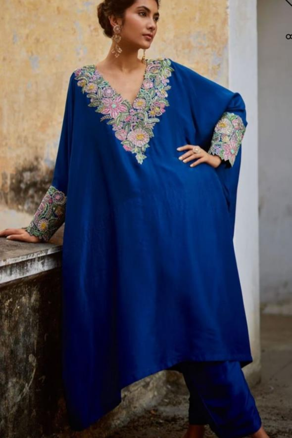 Midnight Royal Zardozi Anarkali Set