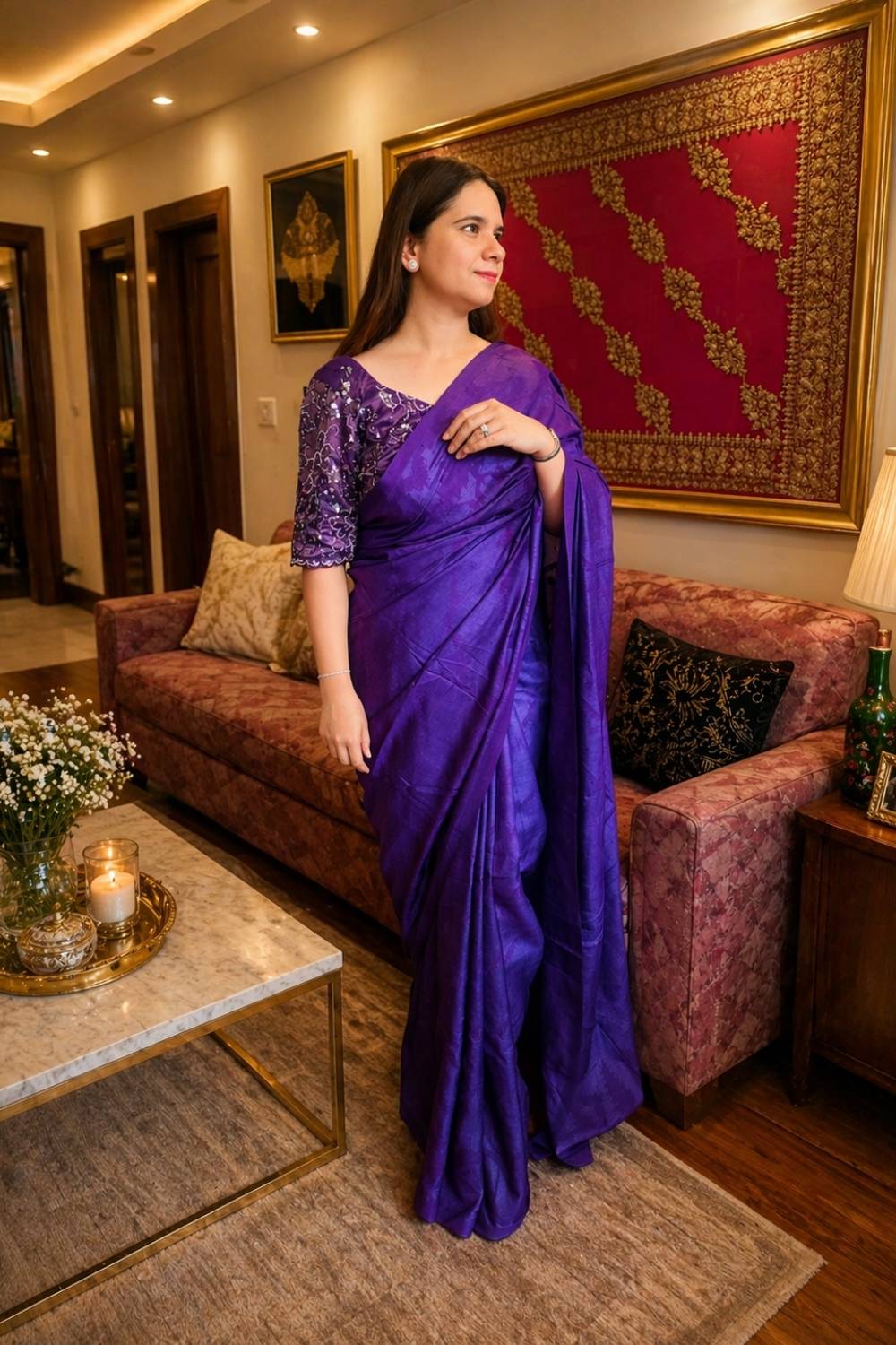 Jama Texture Matka Silk Saree