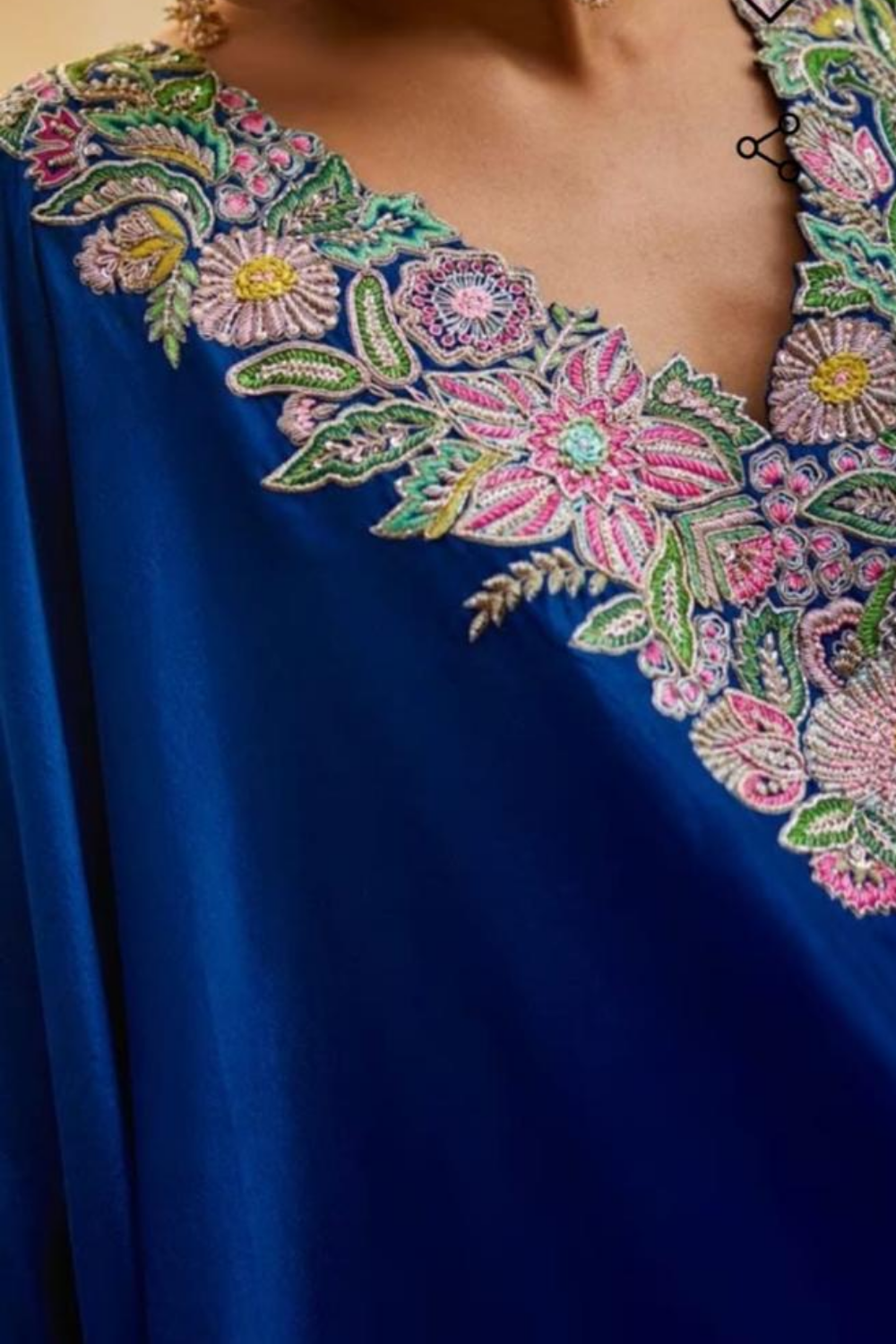 Midnight Royal Zardozi Anarkali Set