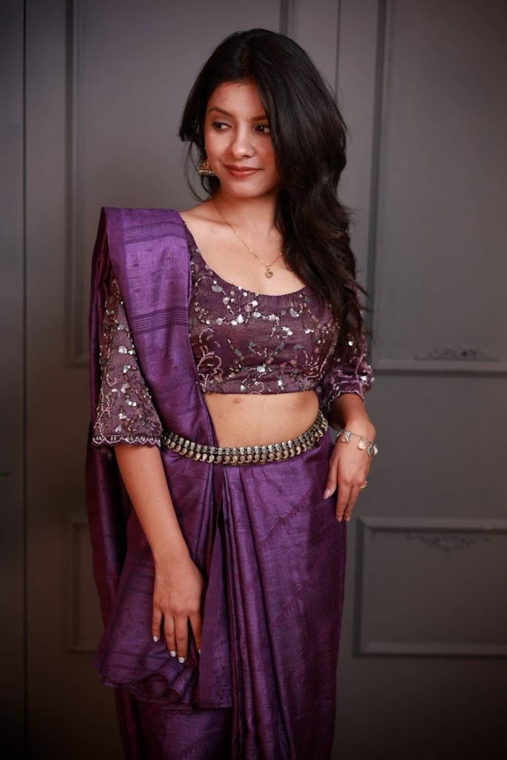 Jama Texture Matka Silk Saree