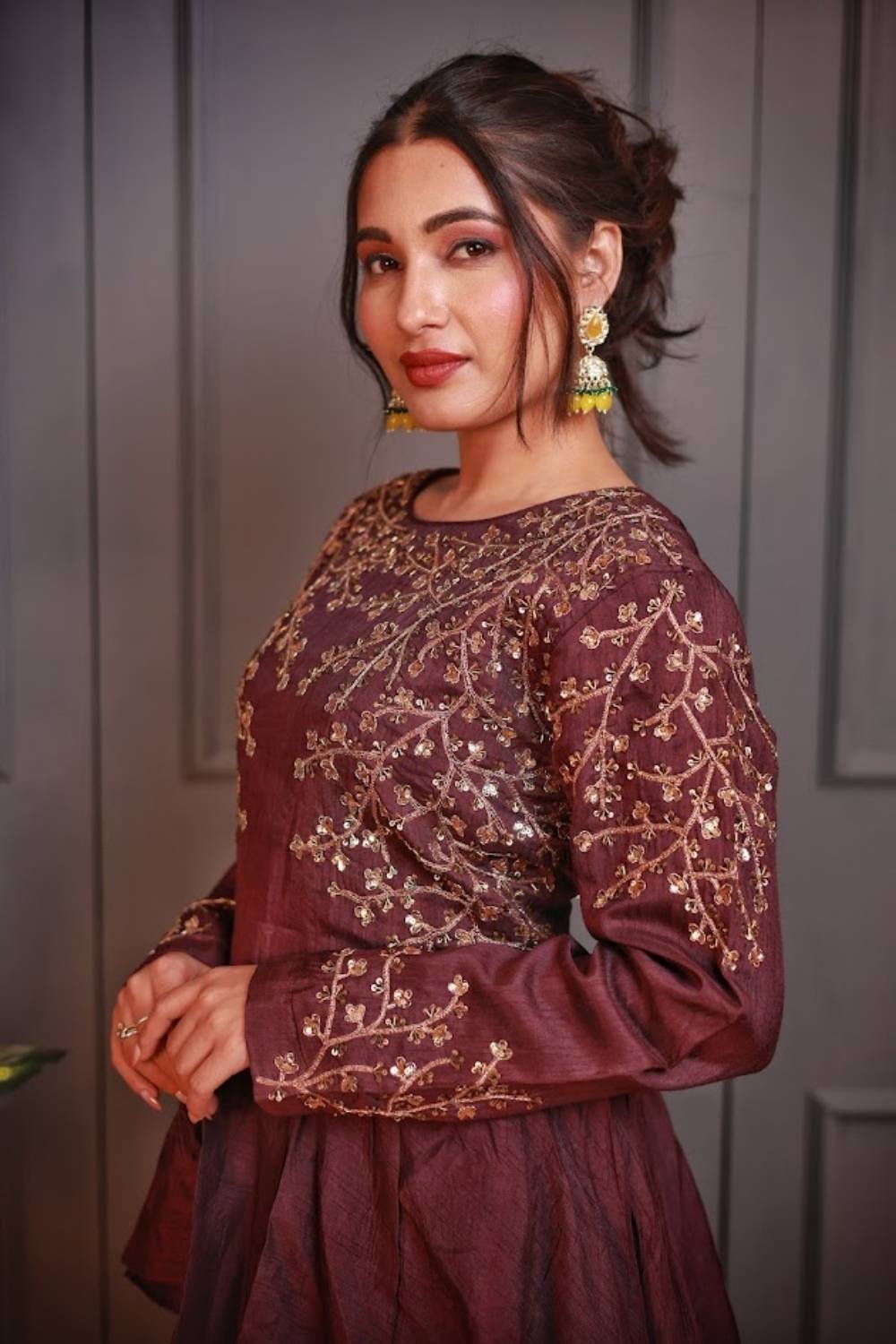 Meherzaad Zardozi Embroidered Fusion Garara Set