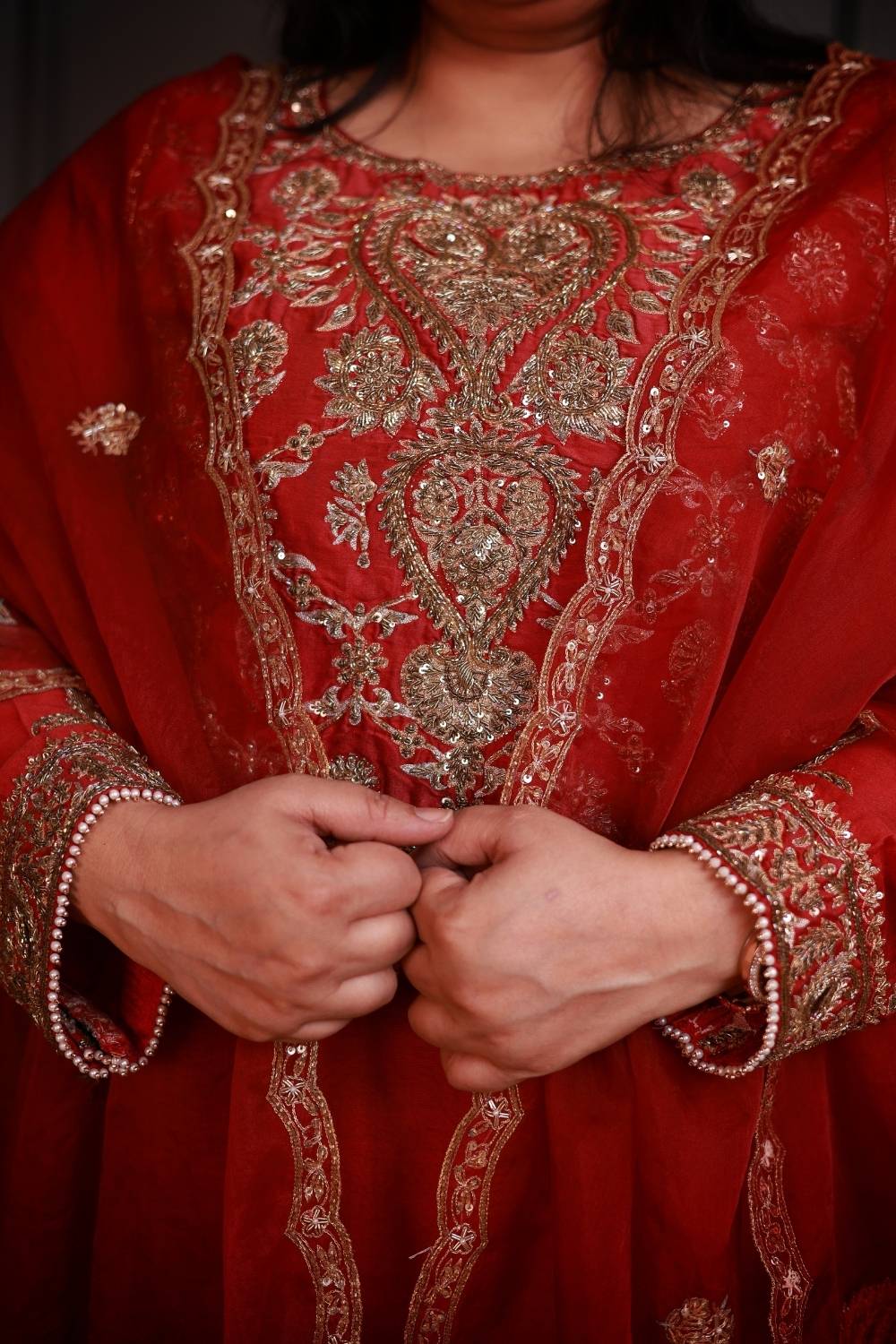 Rang-e-Zar Zardozi A-Line Suit Set | Regal Heritage Edit