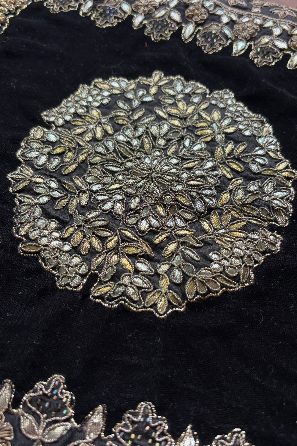 Majestic Gilded Floral Cushion Set