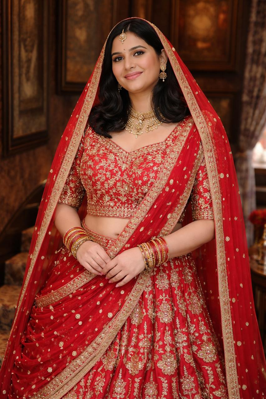 Royal Heritage Zardozi Bridal Lehenga – Myo Karigar