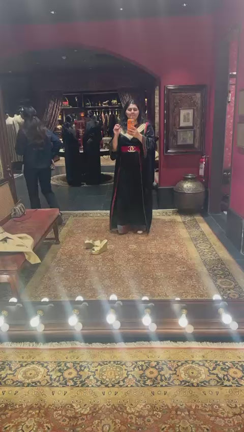 Luxurious Black Velvet Gown